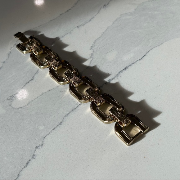 Vintage Enamel & Gold Tone Bracelet - Picture 8 of 14